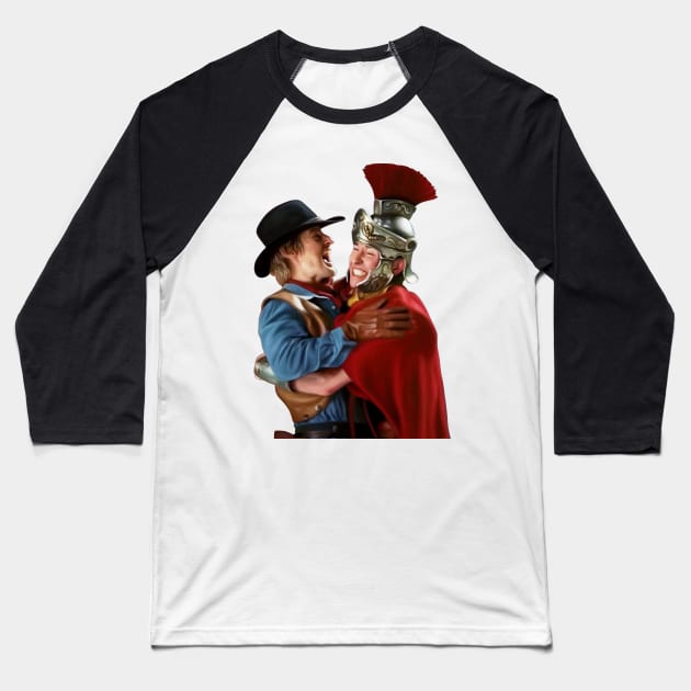 jed and octavius hug Baseball T-Shirt by schreynal